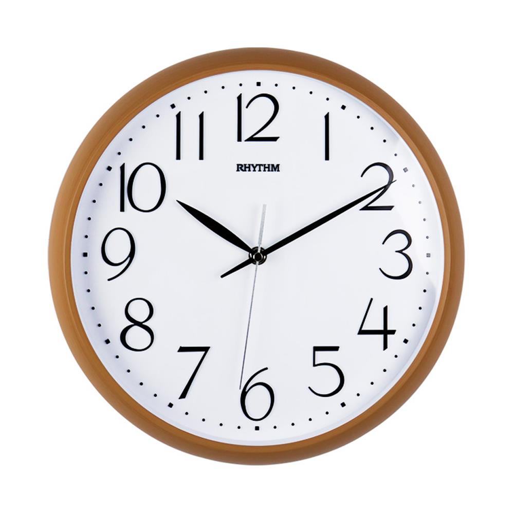 นาฬิกาแขวน RHYTHM CMG578NR07 12.5 นิ้ว สีน้ำตาลอ่อน