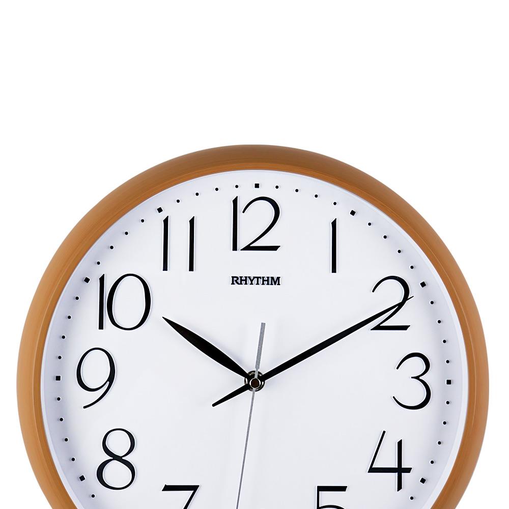 นาฬิกาแขวน RHYTHM CMG578NR07 12.5 นิ้ว สีน้ำตาลอ่อน