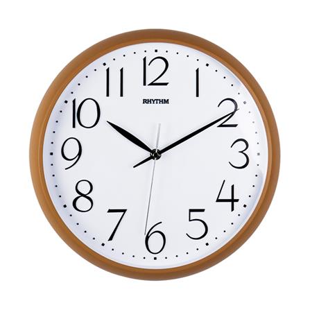 นาฬิกาแขวน RHYTHM CMG578NR07 12.5 นิ้ว สีน้ำตาลอ่อน_0