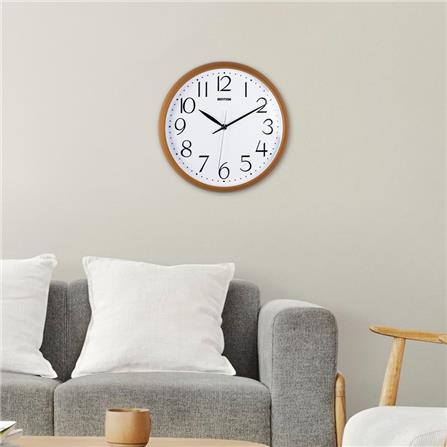 นาฬิกาแขวน RHYTHM CMG578NR07 12.5 นิ้ว สีน้ำตาลอ่อน_5