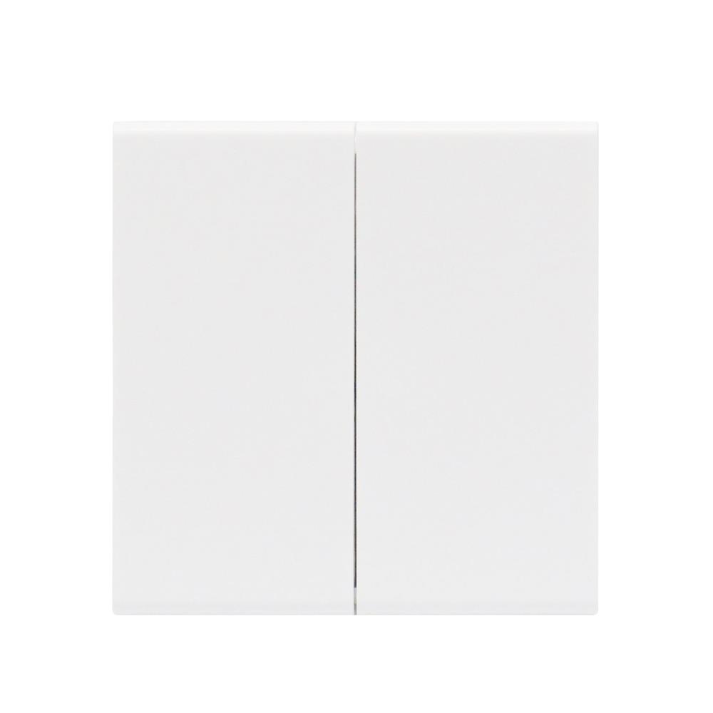 ชุดสวิตซ์ 2 ทาง 2 ช่อง SAHN D022-WHM สีขาวด้าน_1