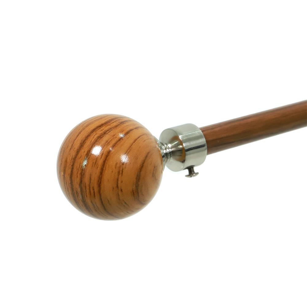รางเหล็ก ยืดหด HOME LIVING STYLE WOOD BALLS 180-310 ซม. สีโอ๊ค