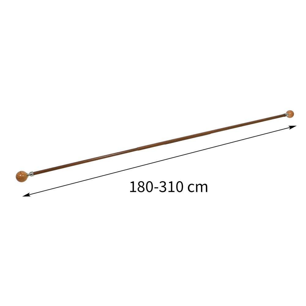 รางเหล็ก ยืดหด HOME LIVING STYLE WOOD BALLS 180-310 ซม. สีโอ๊ค