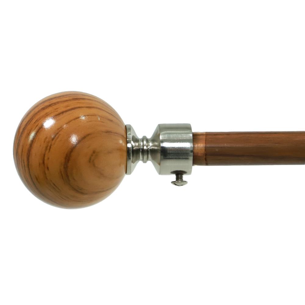 รางเหล็ก ยืดหด HOME LIVING STYLE WOOD BALLS 110 -210 ซม. สีโอ๊ค