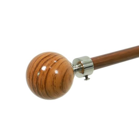 รางเหล็ก ยืดหด HOME LIVING STYLE WOOD BALLS 110 -210 ซม. สีโอ๊ค_1