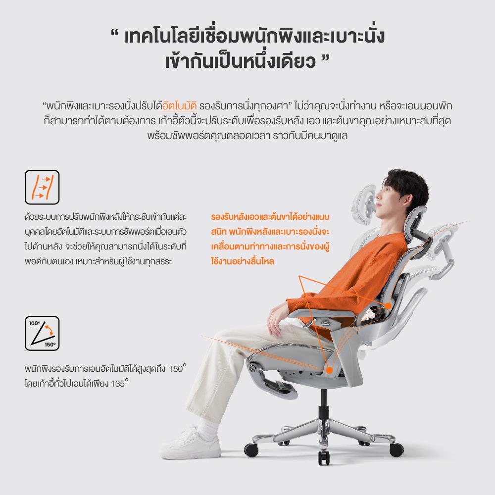 เก้าอี้สุขภาพ ERGOTREND ULTIMATE SPACIO สีดำ