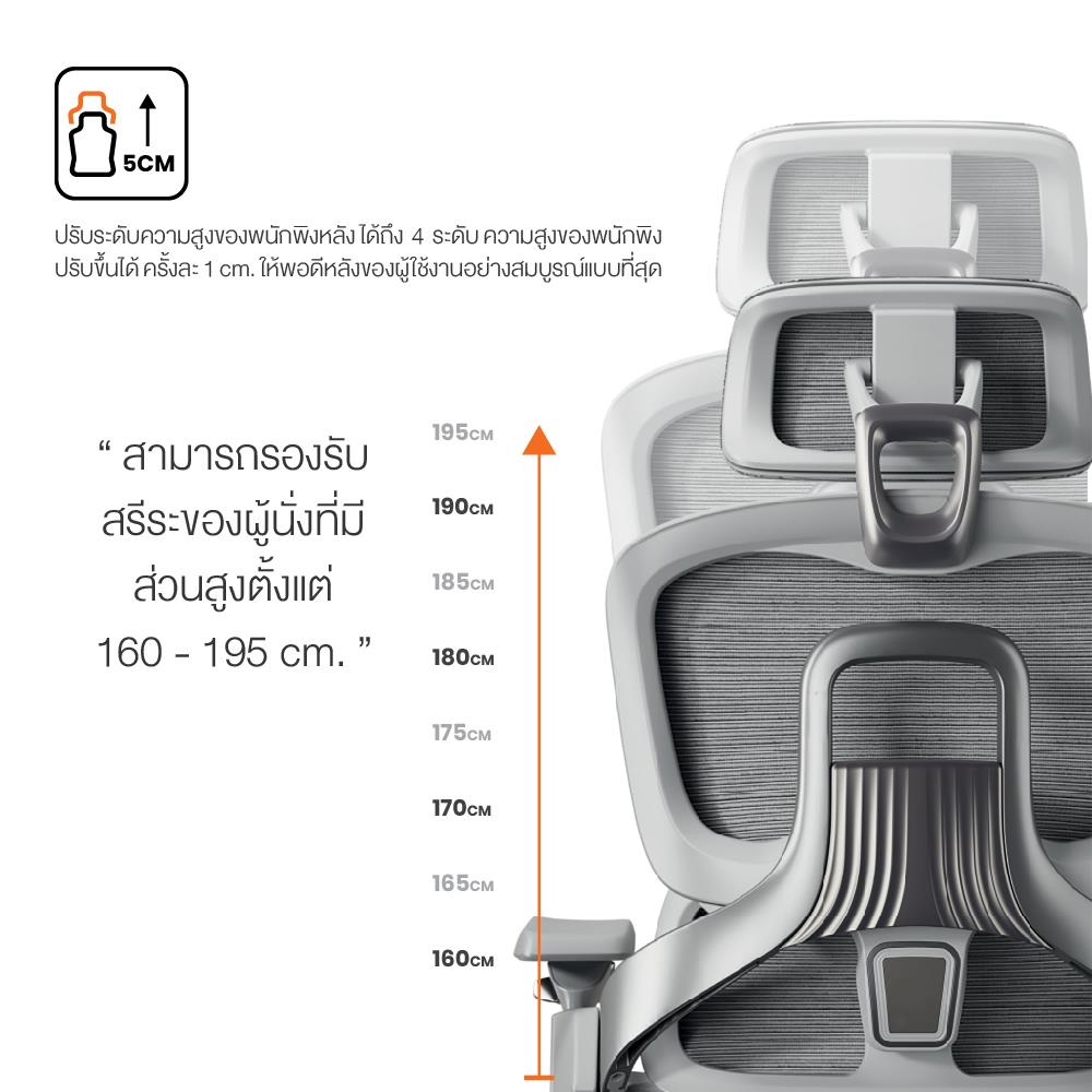 เก้าอี้สุขภาพ ERGOTREND ULTIMATE SPACIO สีดำ