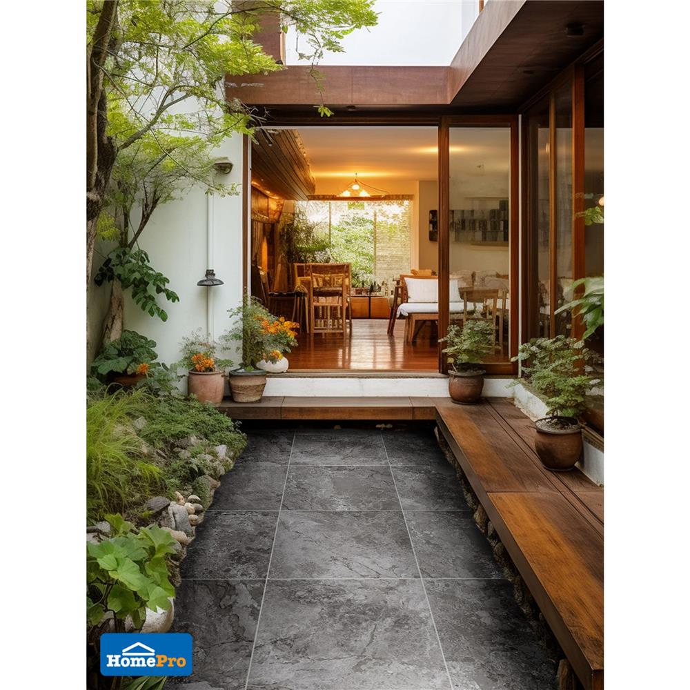 กระเบื้องพื้นพอร์ซเลน 60x60 ซม. PADUA ดรีมมี่ เทาเข้ม A 1.44 ตร.ม.