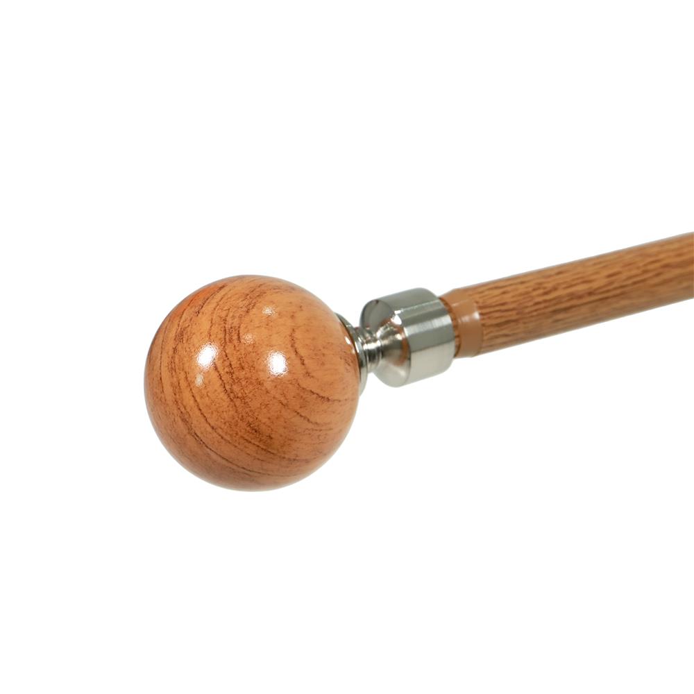 รางเหล็ก ยืดหด HOME LIVING STYLE WOOD BALLS 110-210 ซม. สีน้ำตาล