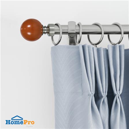 หัว-ท้ายรางม่าน HOME LIVING STYLE DEMBEL 25 มม. สีน้ำตาล แพ็ก 2 ชิ้น_3