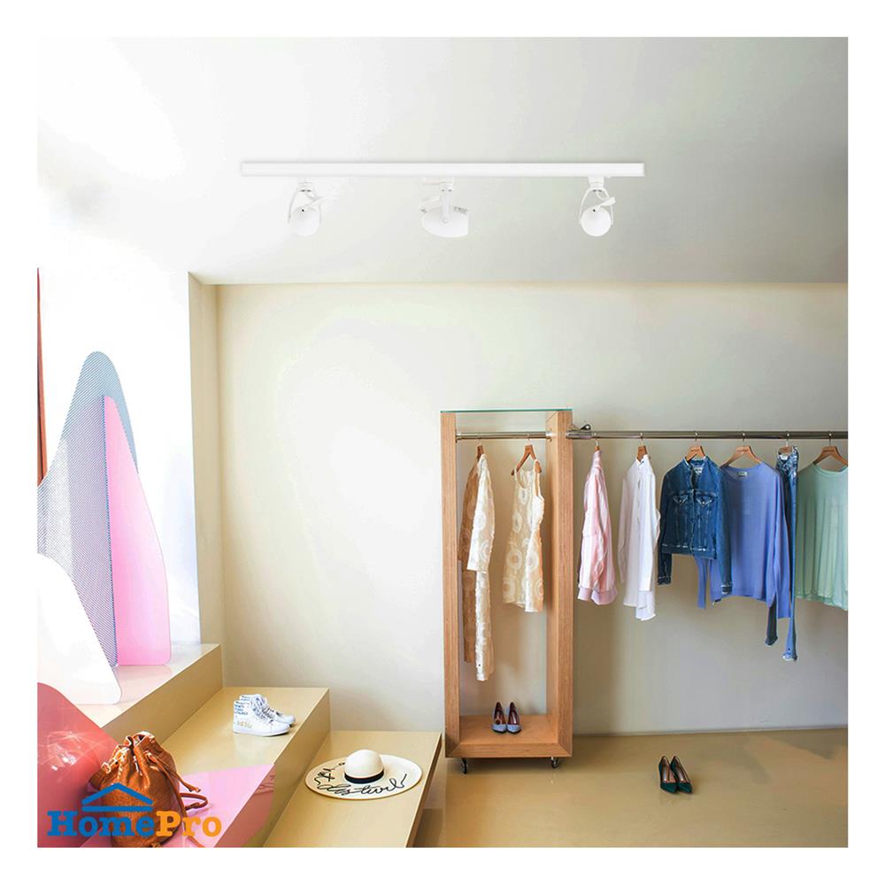 แทรคไลท์ ติดราง GU10 L&E 17-00992 สีขาว