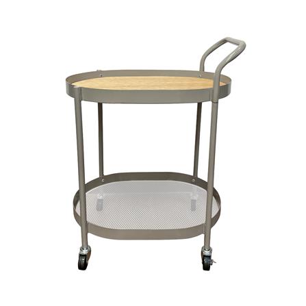 ชั้นวาง 2 ชั้น มีล้อ STACKO LUXE 39x58.5x73.5 ซม. สีเทา_1