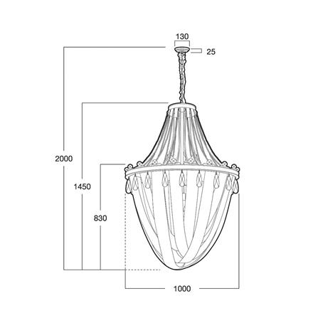 ไฟช่อ L&E 01-03101 สีทอง 33 หัว_4