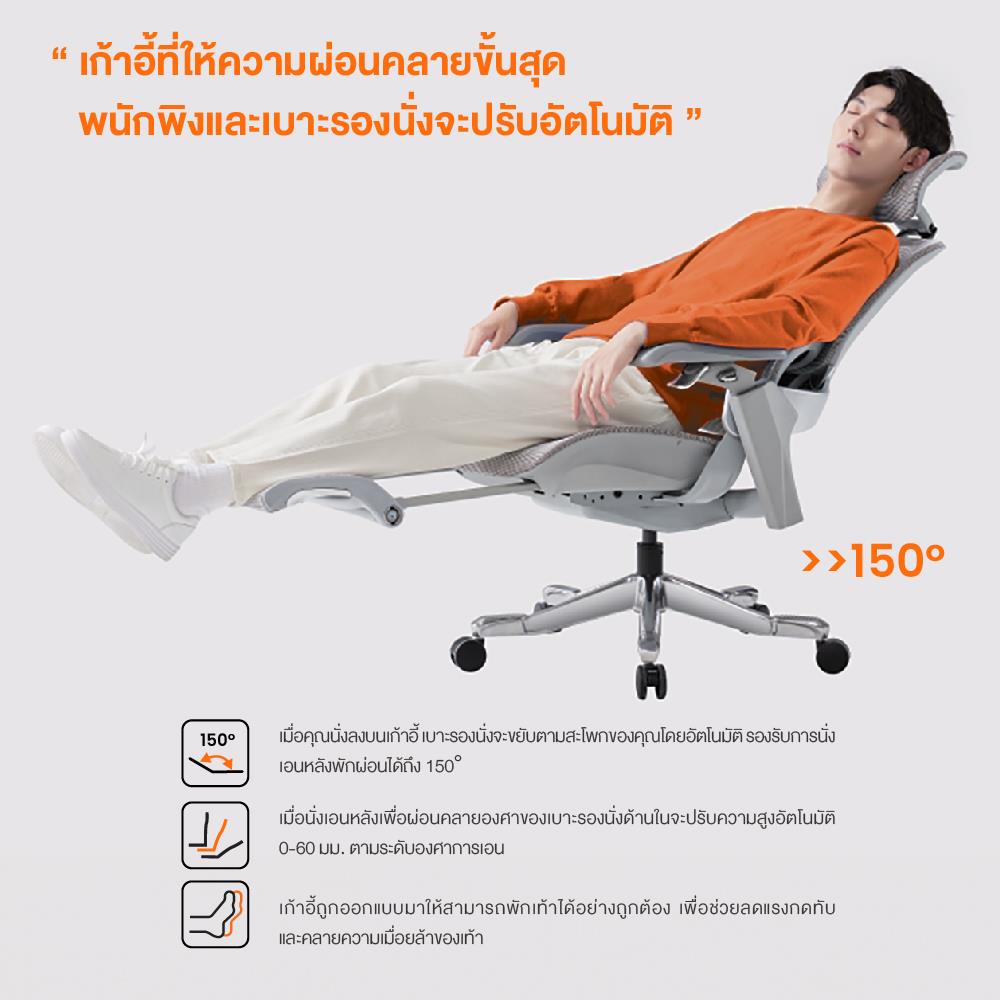 เก้าอี้สุขภาพ ERGOTREND ULTIMATE SPACIO สีเทา