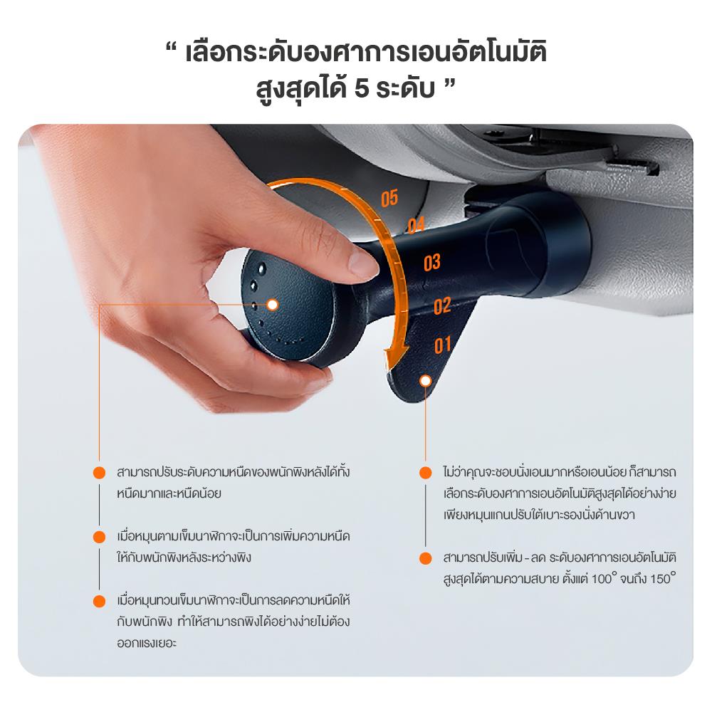 เก้าอี้สุขภาพ ERGOTREND ULTIMATE SPACIO สีเทา