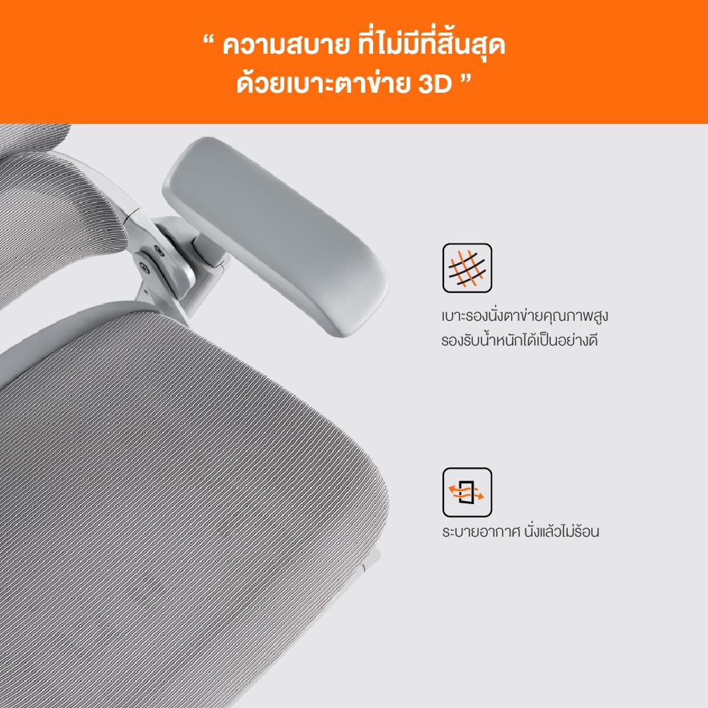 เก้าอี้สุขภาพ ERGOTREND ULTIMATE SPACIO สีเทา