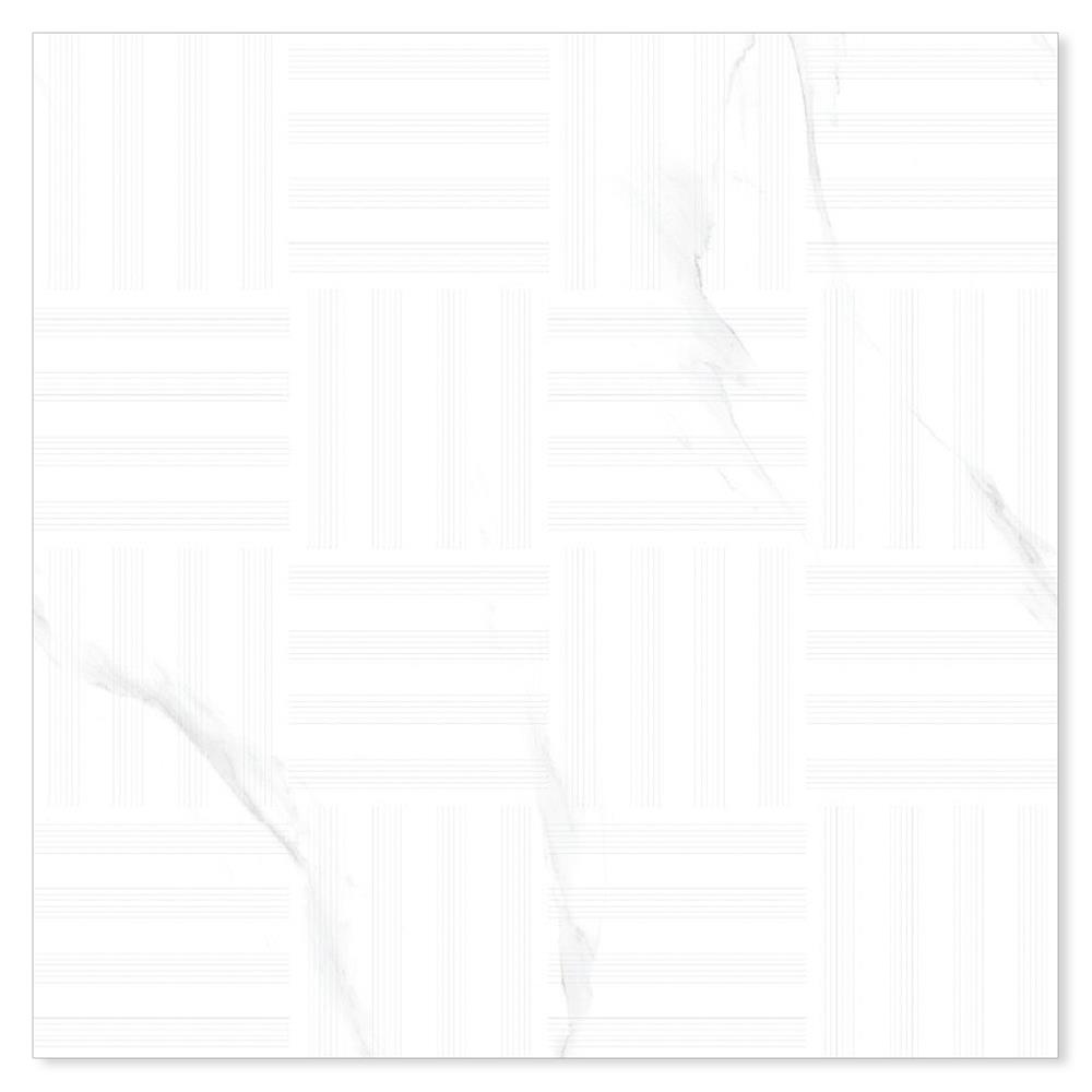 กระเบื้องพื้น 60x60 ซม. TARA เกรซซี่ ขาว A 1.44 ตร.ม.