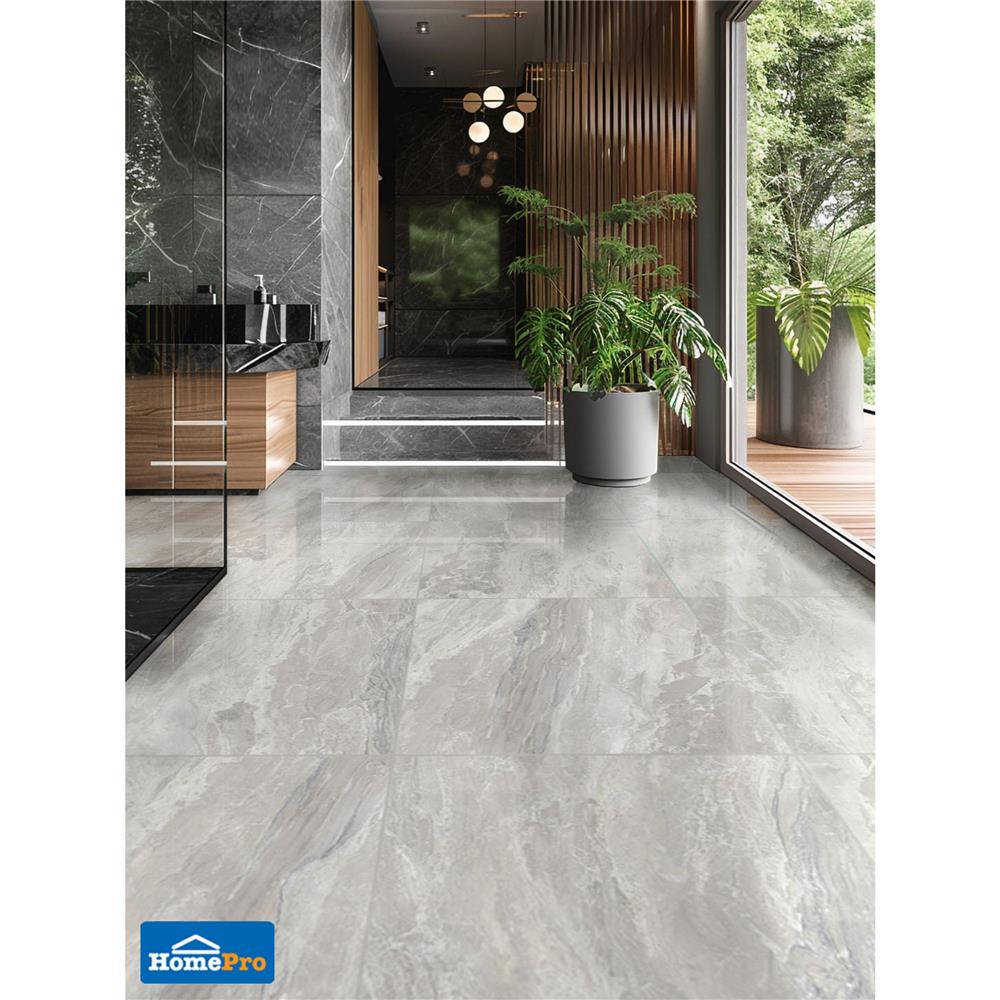 กระเบื้องพื้นพอร์ซเลน 80x80 ซม. TARA เฟอร์กัส เกรย์ A 1.92 ตร.ม.