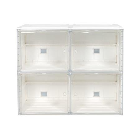 กล่องจัดเก็บกระเป๋า 4 ช่อง STACKO CLAIRE 85x34x70 ซม. สีขาว_2