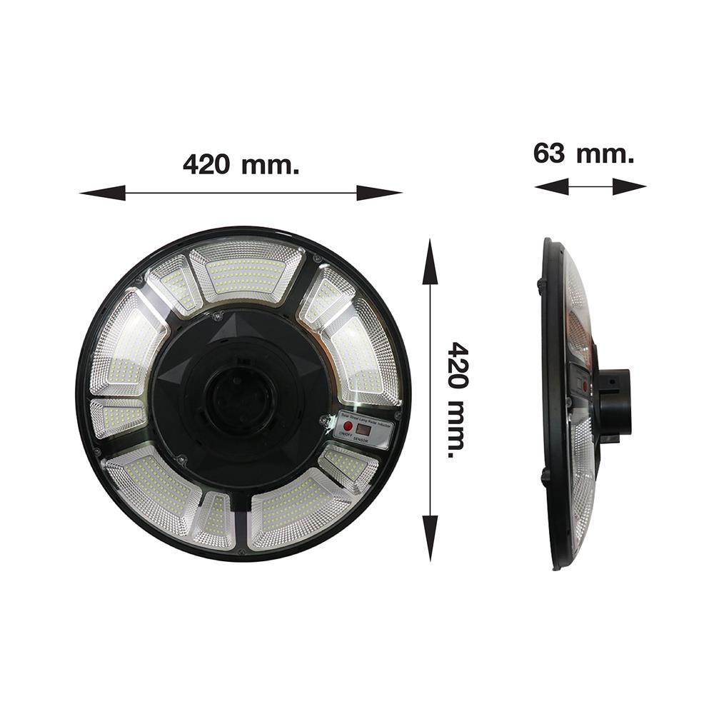 ไฟสนาม SOLAR NAGAS UFO SGL-1 1000 วัตต์ DAYLIGHT สีดำ