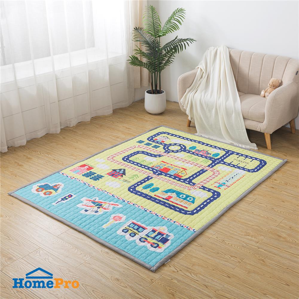 แผ่นอเนกประสงค์ HOME LIVING STYLE TRAIN 150X200 ซม. สีเหลือง