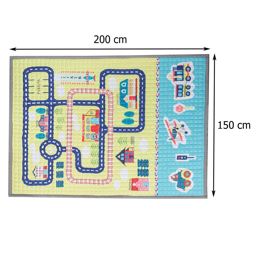 แผ่นอเนกประสงค์ HOME LIVING STYLE TRAIN 150X200 ซม. สีเหลือง