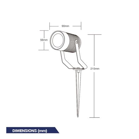 ไฟส่องต้นไม้ BEC 9016 สีดำ_5