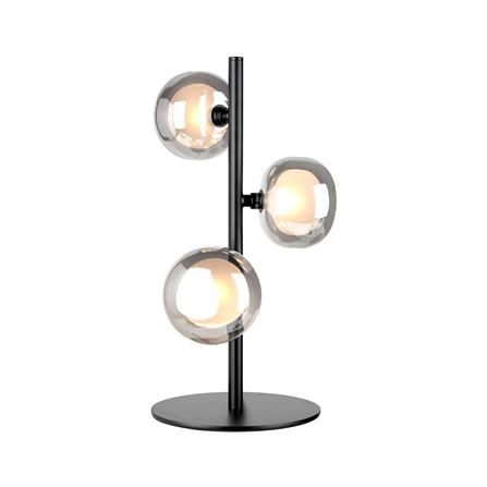 ไฟตั้งโต๊ะ L&E 01-03086 สีใส/ดำ 3 หัว_0