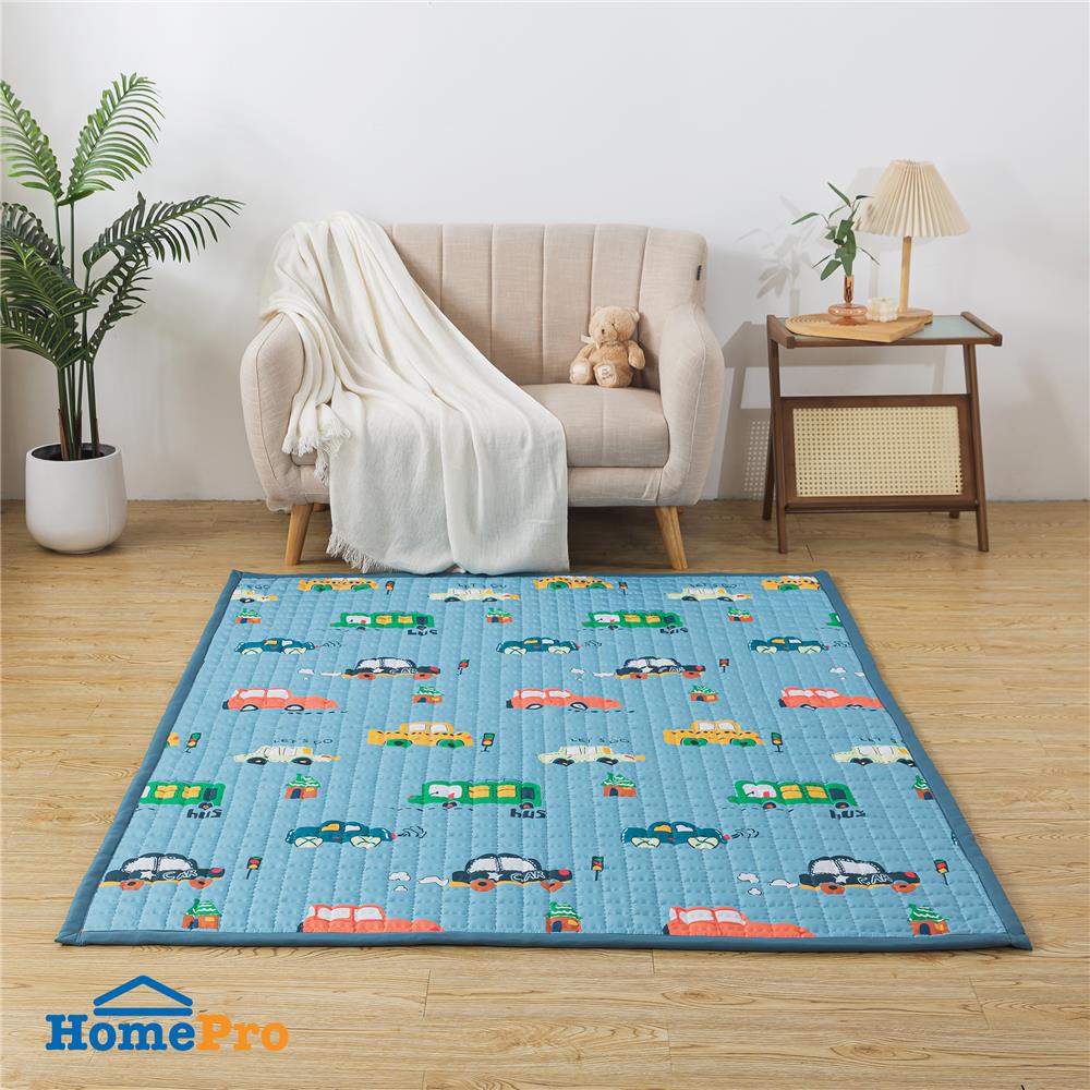 แผ่นอเนกประสงค์ HOME LIVING STYLE BUS 150X200 ซม. สีฟ้า