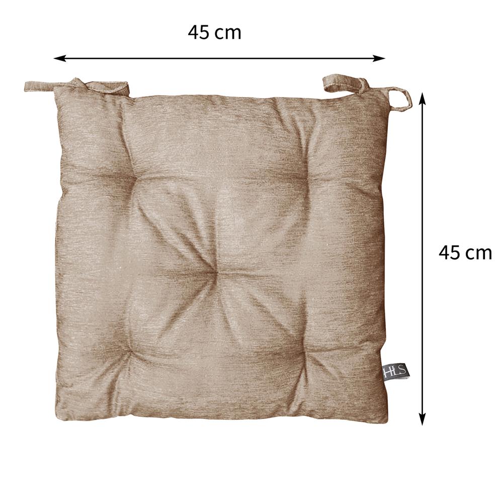 เบาะรองนั่ง HOME LIVING STYLE FLINT 18X18 นิ้ว สีน้ำตาล