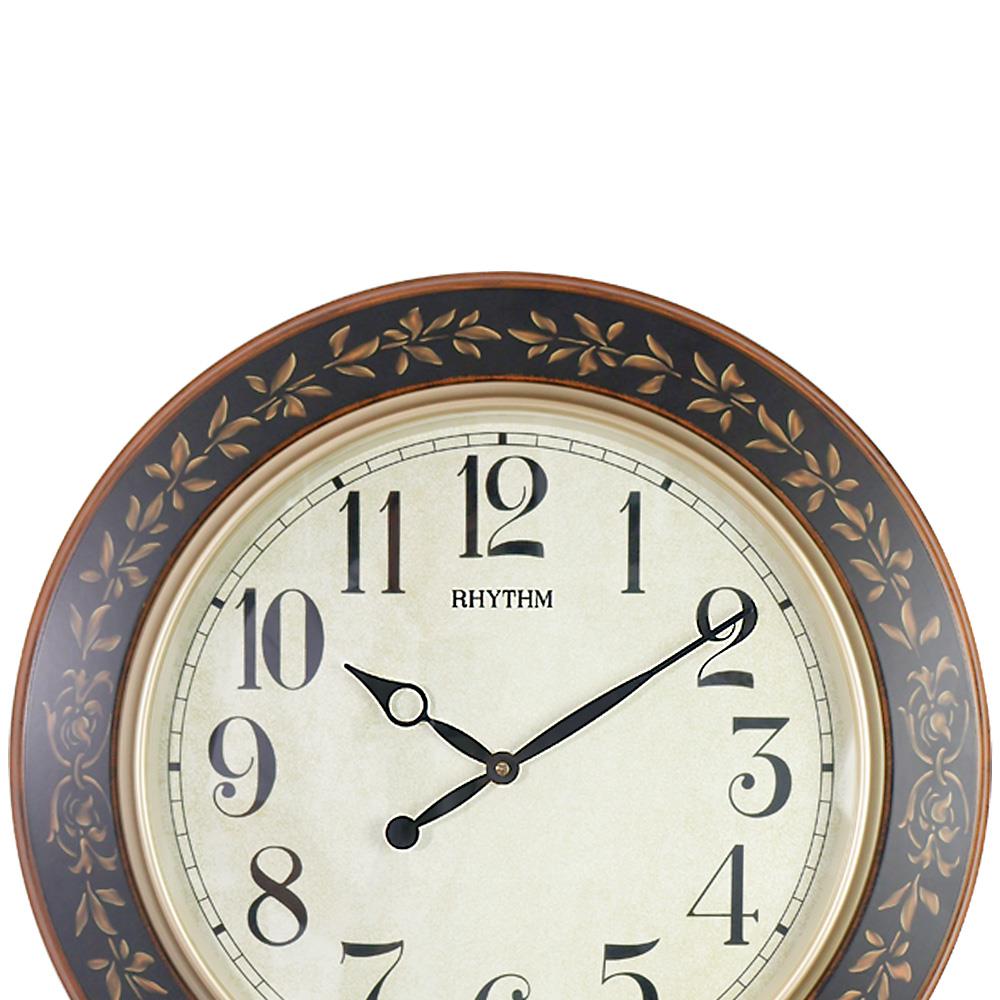 นาฬิกาแขวนไม้ RHYTHM CMG292NR06 23.5 นิ้ว สีน้ำตาล