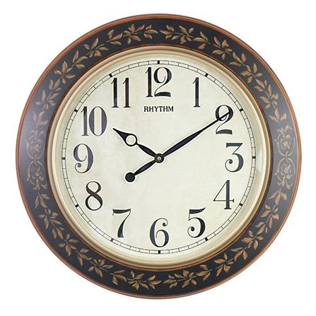นาฬิกาแขวนไม้ RHYTHM CMG292NR06 23.5 นิ้ว สีน้ำตาล_0