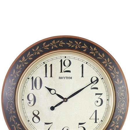 นาฬิกาแขวนไม้ RHYTHM CMG292NR06 23.5 นิ้ว สีน้ำตาล_1
