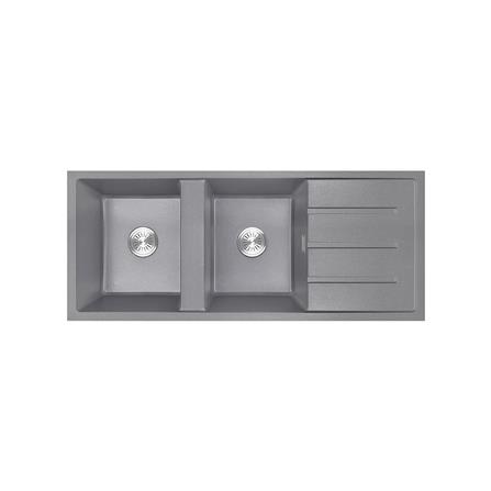 ซิงค์ฝัง 2 หลุม 1 ที่พัก AXIA METALLICA 120 สีเทา_0