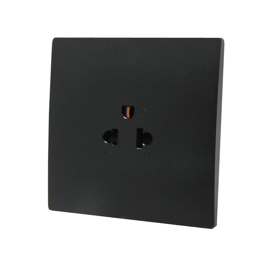 เต้ารับเดี่ยว 3 ขา BTICINO MALLIA SENSES S281103MB สีดำ