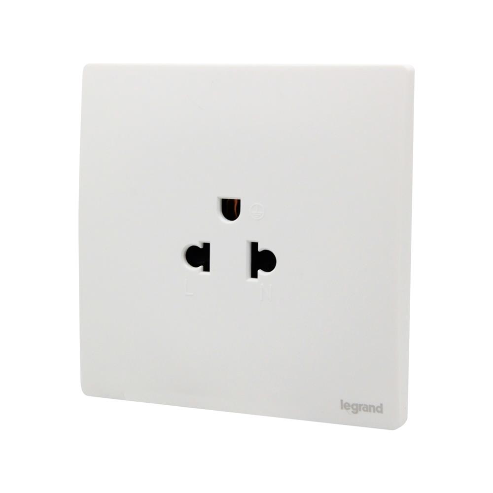 เต้ารับเดี่ยว 3 ขา BTICINO MALLIA SENSES S281103MW สีขาว