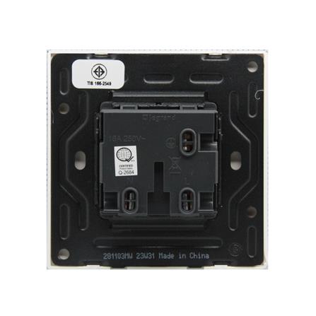 เต้ารับเดี่ยว 3 ขา BTICINO MALLIA SENSES S281103MW สีขาว_3