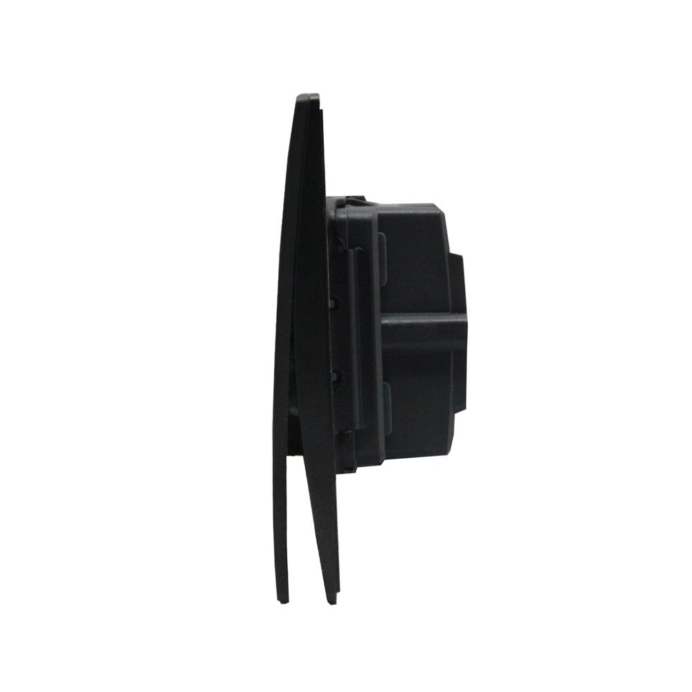 ชุดสวิตช์ 1 ทาง 1 ช่อง BTICINO MALLIA SENSES S281000MB สีดำ