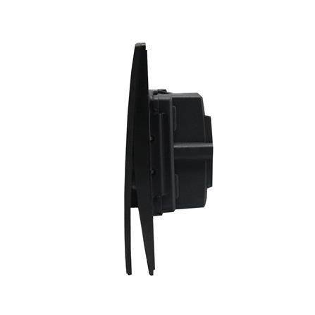 ชุดสวิตช์ 1 ทาง 1 ช่อง BTICINO MALLIA SENSES S281000MB สีดำ_2