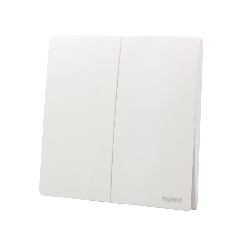 ชุดสวิตช์ 1 ทาง 2 ช่อง BTICINO MALLIA SENSES S281002MW สีขาว