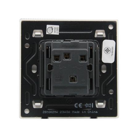 ชุดสวิตช์ 1 ทาง 2 ช่อง BTICINO MALLIA SENSES S281002MW สีขาว_2