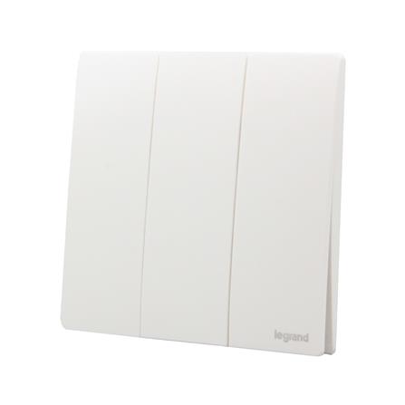 ชุดสวิตช์ 1 ทาง 3 ช่อง BTICINO MALLIA SENSES S281004MW สีขาว_1