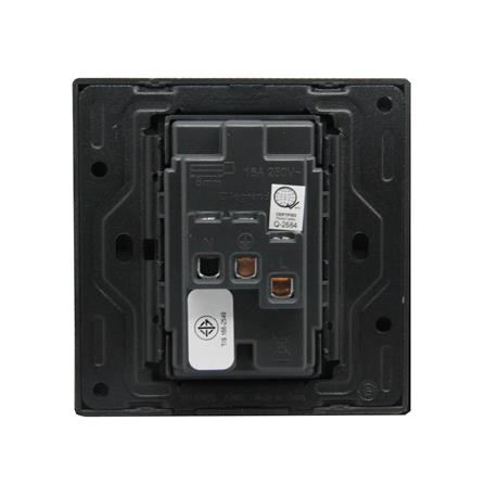 เต้ารับคู่ 3 ขา BTICINO MALLIA SENSES S281104DS สีเทา_3