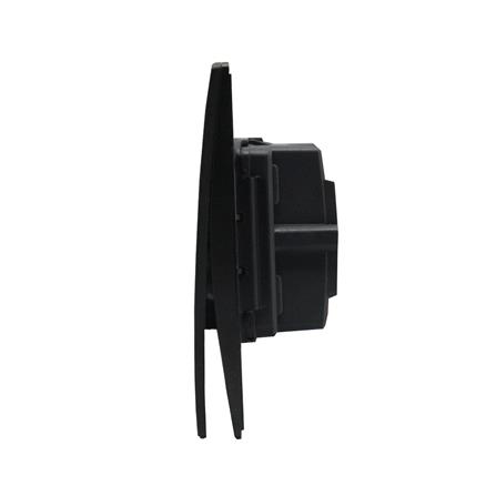 ชุดสวิตช์ 2 ทาง 1 ช่อง BTICINO MALLIA SENSES S281001MB สีดำ_2