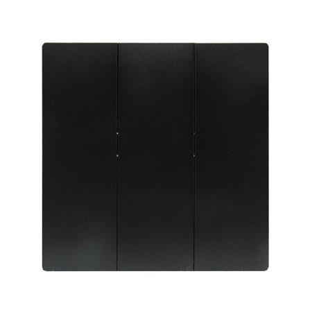 ชุดสวิตช์ 1 ทาง 3 ช่อง BTICINO MALLIA SENSES S281004MB สีดำ