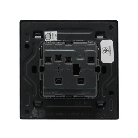 ชุดสวิตช์ 1 ทาง 3 ช่อง BTICINO MALLIA SENSES S281004MB สีดำ_3