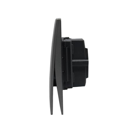 ชุดสวิตช์ 2 ทาง 1 ช่อง BTICINO MALLIA SENSES S281001DS สีเทา_2