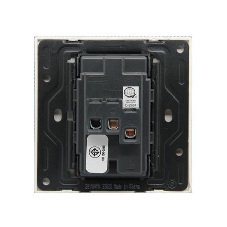 เต้ารับคู่ 3 ขา BTICINO MALLIA SENSES S281104MW สีขาว_3