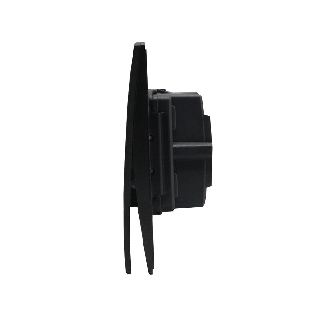 ชุดสวิตช์ 2 ทาง 2 ช่อง BTICINO MALLIA SENSES S281003MB สีดำ