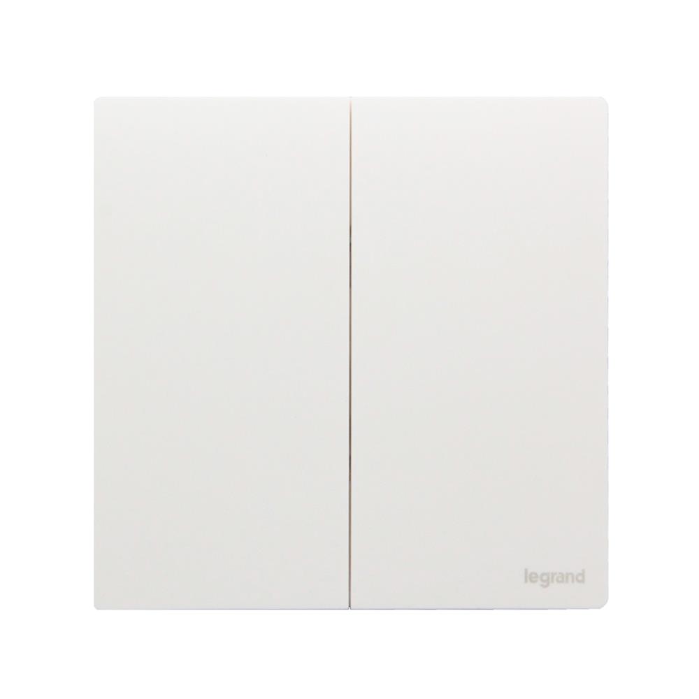 ชุดสวิตช์ 2 ทาง 1 ช่อง BTICINO MALLIA SENSES S281003MW สีขาว